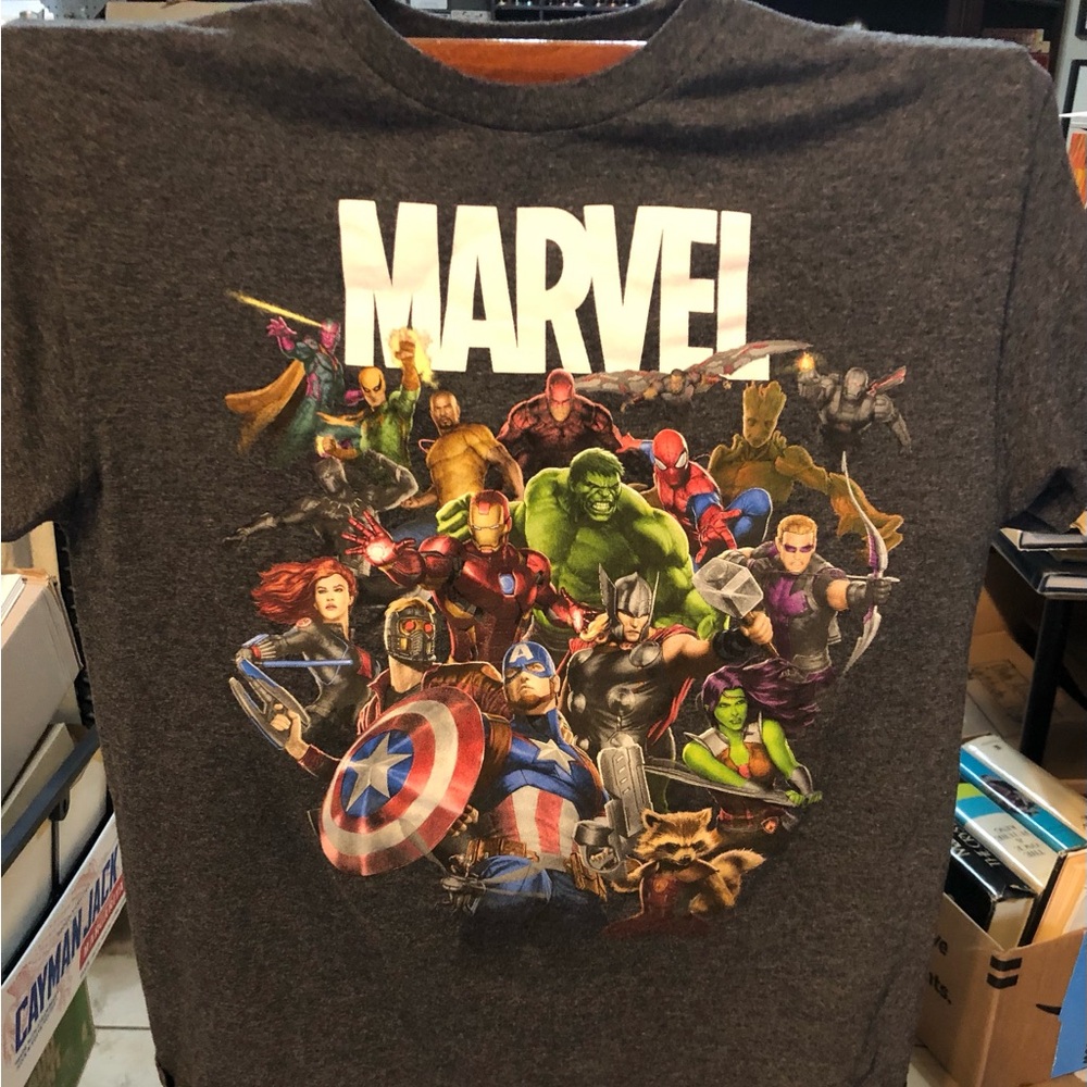 Marvel Charcoal Graphic Tee Size L